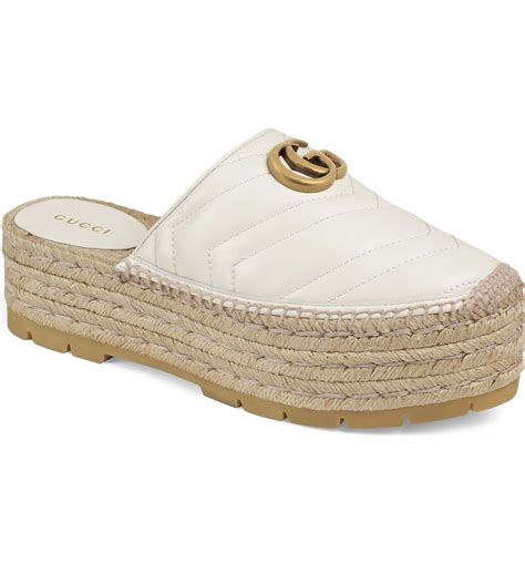 gucci pilar espadrille white|Gucci espadrilles nordstrom rack.